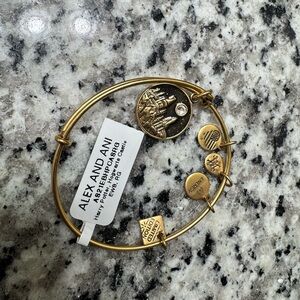 Alex and Ani Harry Potter Gold Charm Bangle Bracelet